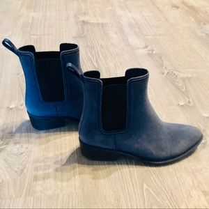 Jeffrey Campbell Blue Suede Booties